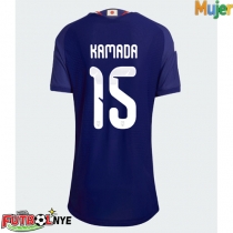 Camiseta Japón Daichi Kamada #15 Primera Equipación para mujer Mundial 2026 manga corta